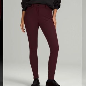 SOLD Lululemon City Sleek Slim-Fit 5 Pocket High-Rise Pant Garnet